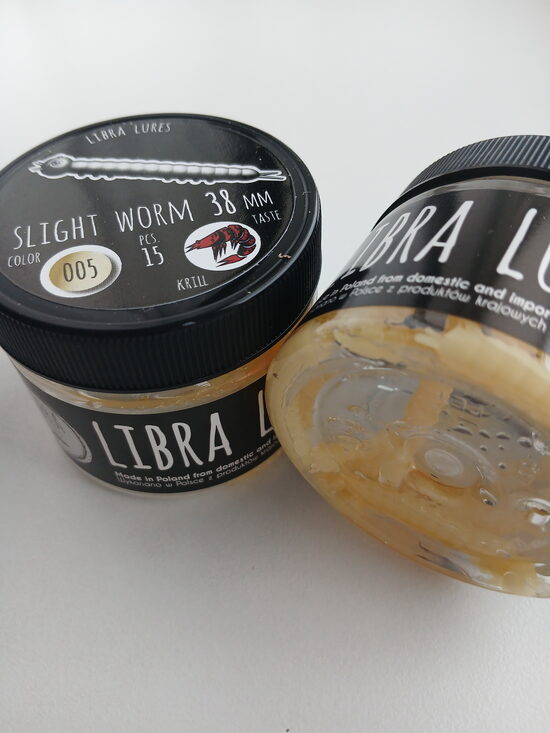 Slight Worm 38mm, 005-Cheese, 0,25gr, Krill, 15psc/pack